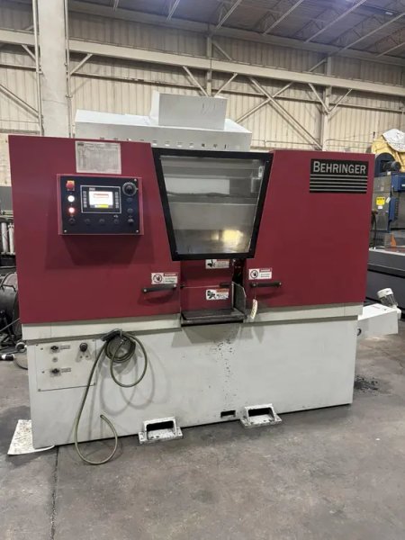 USED BEHRINGER 11.8" X 10.2" DUAL POST AUTOMATIC BANDSAW MODEL HBE 261A, Year: 2021