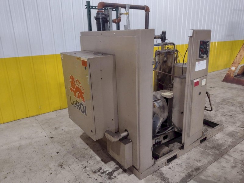 100 HP LEROI MODEL #WEH100SSIIA ROTARY SCREW AIR COMPRESSOR, WATER COOLED: STOCK #21253