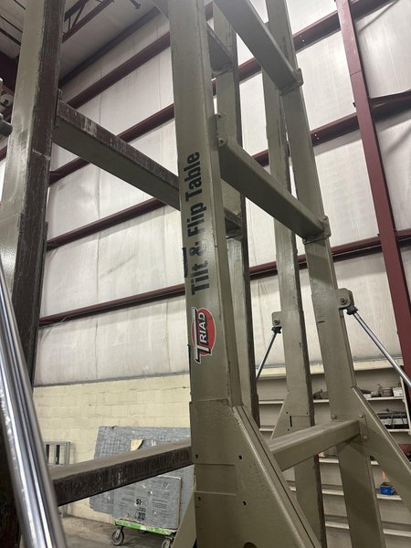 20' X 20' TRIAD HYDRAULIC TILT &amp; FLIP OVER TABLE: FOR PREFAB WALLS OR PANELS: STOCK #22685