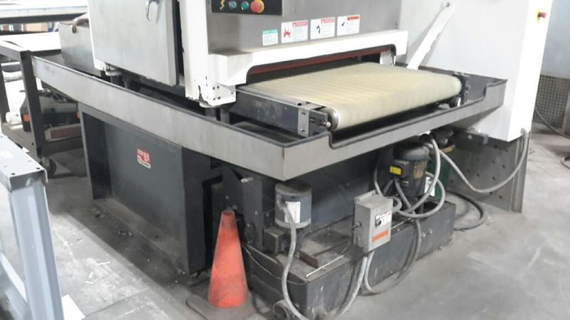 37" TIMESAVER - 3100 Series LYNX “Wet” Combination Belt/Brush Finishing Machine, Model 3121-13-04