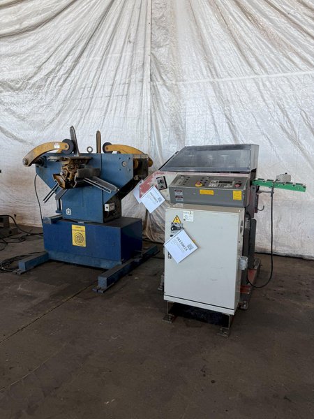 3,300 LB x 11.8" x .126" ORII SERVO FEEDLINE W/ DUAL UNCOILER. STOCK # 0130025.
