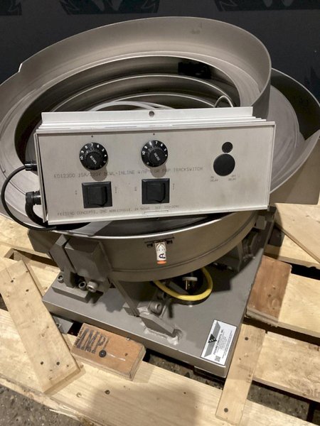 FEEDING CONCEPTS FC-19-15580-2 VIBRATORY BOWL FEEDER SYSTEM USED