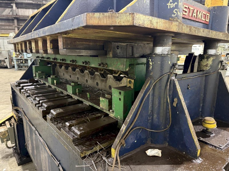 100 TON X 64" WIDE STAMCO MODEL #810-64 CUTOFF PRESS, WITH AIR CLUTCH: YOBRO #24793