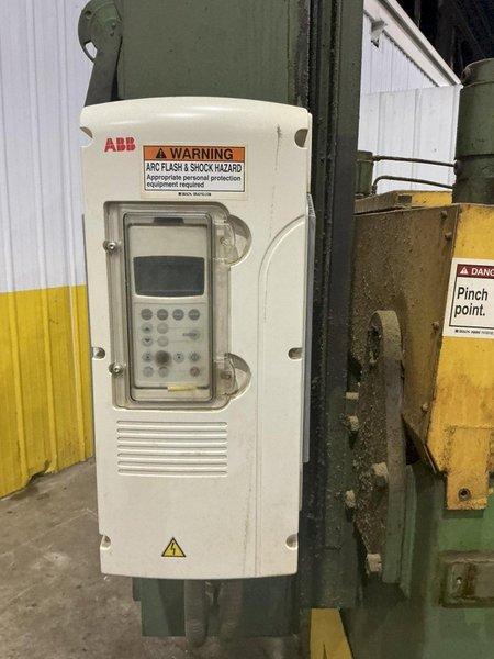 36" WIDE LITTELL VARIABLE SPEED FEEDER / TENSION STAND WITH ENTRY &amp; EXIT PINCH ROLLS: YOBRO #26036