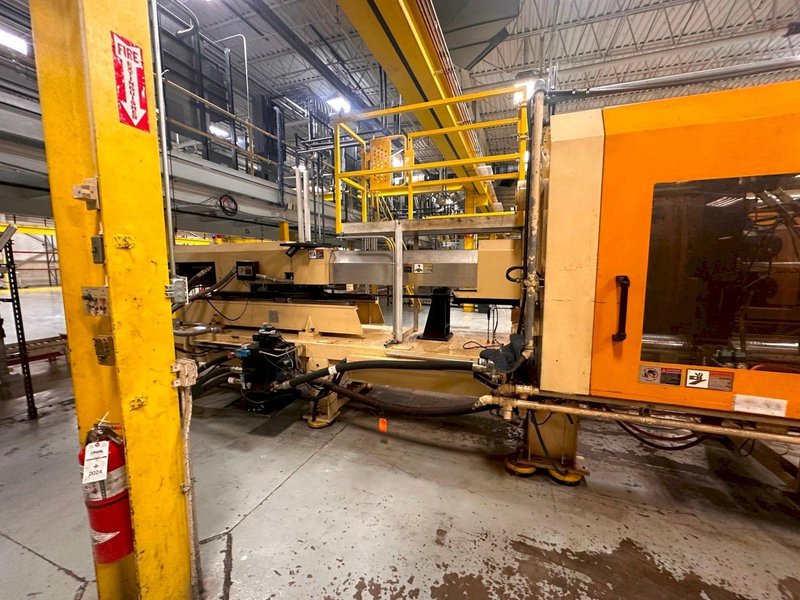 2002 Van Dorn Demag 500SP2800 – 500 Ton Hydraulic Press, 59.2 oz Shot (~1,676 g), Pathfinder Control, Preform-ready
