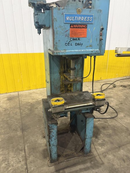 4 TON MULTIPRESS MODEL #WR37TM C-404FS1 C FRAME HYDRAULIC PRESS: YOBRO #24729