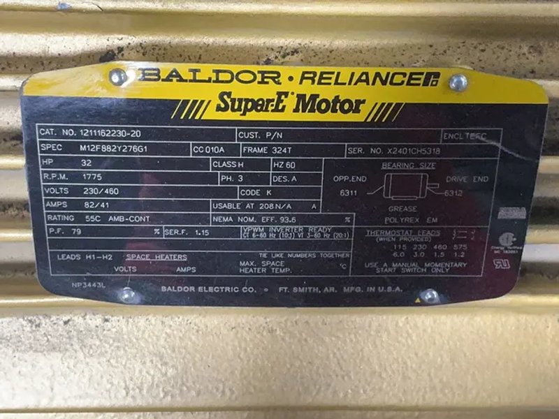 Baldor-reliance  32 Hp  Motor  - 1211162230-20
