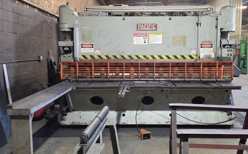 3/8 x 10′ Pacific 375R10 HD Shear, Adjustable Blade Gap, Squaring Arm