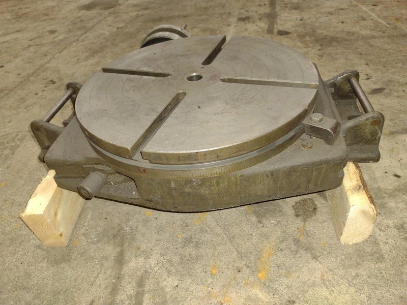 15" BRIDGEPORT MODEL #15 ROTARY TABLE: STOCK 22437