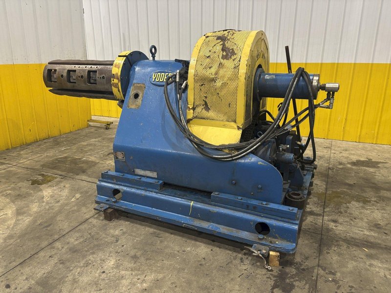 10,000 LB X 36” YODER MOTORIZED UNCOILER COIL REEL: STOCK #22950