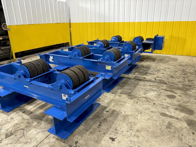 40 TON (80,000 LBS) WELD-WIRE MODEL #WWR-20 POWERED TANK TURNING ROLLS, 1 DRIVE &amp; 3 IDLERS: STOCK #19996