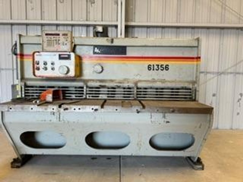 10 GA x 6′ Accurshear 61356 Hydraulic Power Shear, 1994