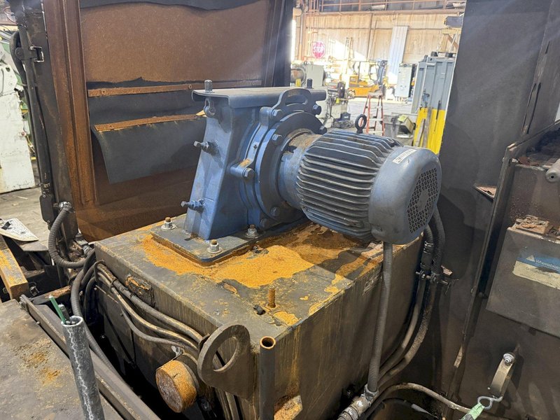 6 CU FT WHEELABRATOR MODEL #WTB-6.0 RUBBER BELT TUMBLE TYPE SHOT BLAST MACHINE: YOBRO #24278