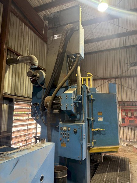 72” TABLE PANGBORN MODEL 6LK-7 ROTOBLAST SHOT BLAST MACHINE: YOBRO #25134