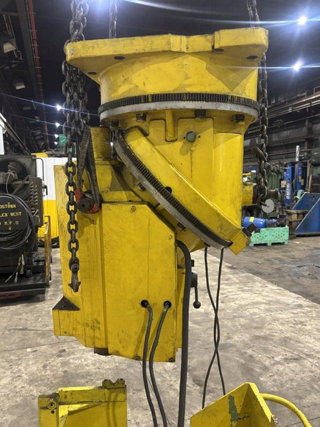 50 TAPER DROOP + REIN UNIVERSAL BORING HEAD ATTACHMENT, OFF 5" SPINDLE MACHINE: STOCK #23591