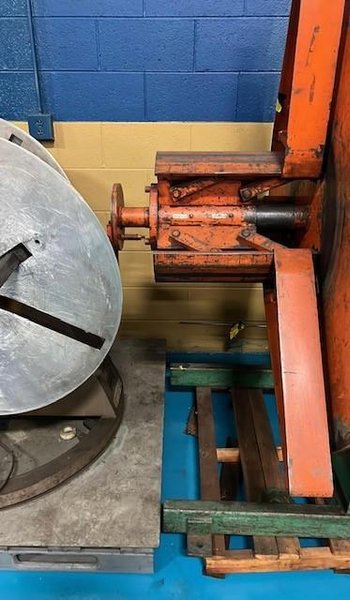 2,500 LBS X 12" COE PRESS EQUIPMENT POWERED COIL REEL / UNCOILER STOCK# 3513