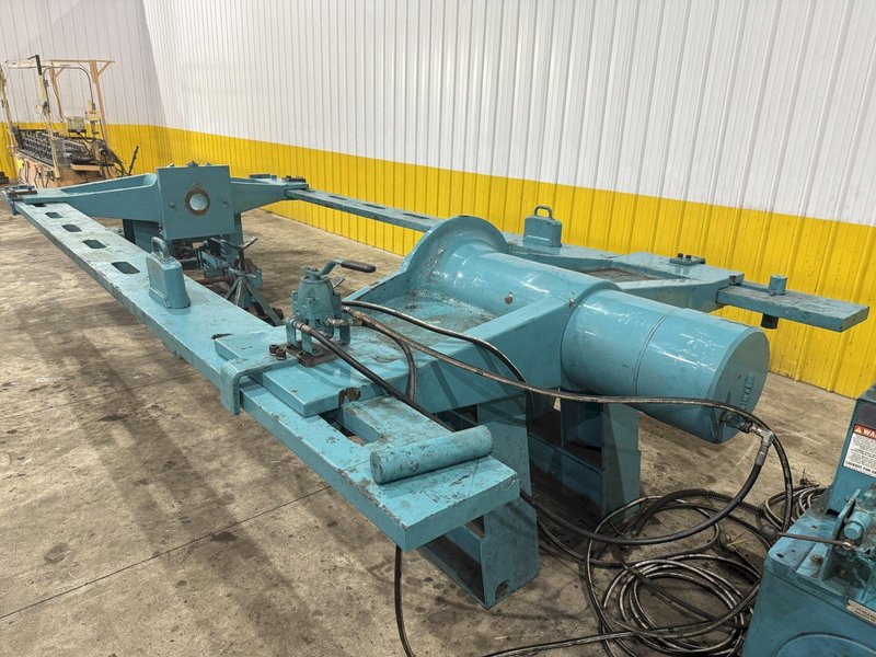 500 TON DRILL QUIP HORIZONTAL HYDRAULIC WHEEL PRESS WITH VICKERS HYDRAULIC UNIT: STOCK #23422
