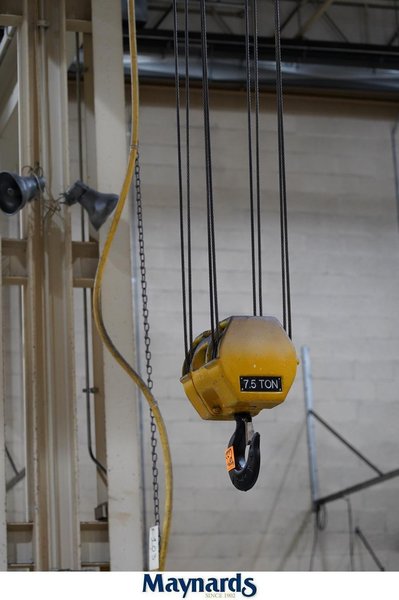 7.5 TON (15,000 LBS) R &amp; M SPACEMASTER HEAVY DUTY ELECTRIC CABLE HOIST: YOBRO #25423