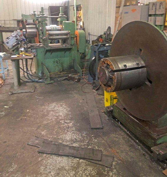 12" x 4" x 6,000 lb YODER SLITTING LINE Stock # 14172