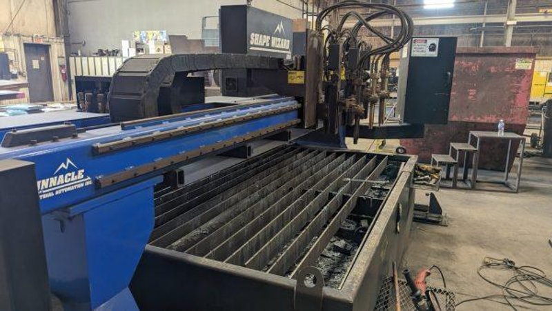8' X 24' PINNACLE DSG SHAPEWIZARD OXYFUEL CUTTING SYSTEM(NEW IN 2015). STOCK #1005725