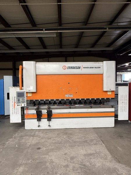 242 Ton x 12′ Ermak Power Bend Falcon Press Brake, -2014, CNC Backguage