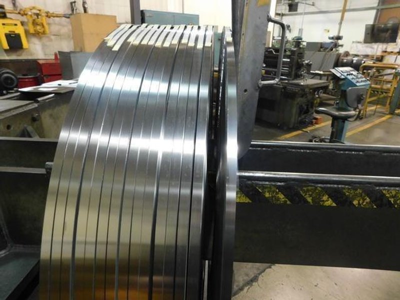 Used 26" RUESCH SLITTING LINE WITH SLIP CORE RECOILERS Stock #14210