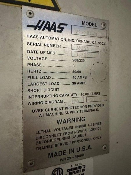 HAAS VF-7 CNC Vertical Machining Centers