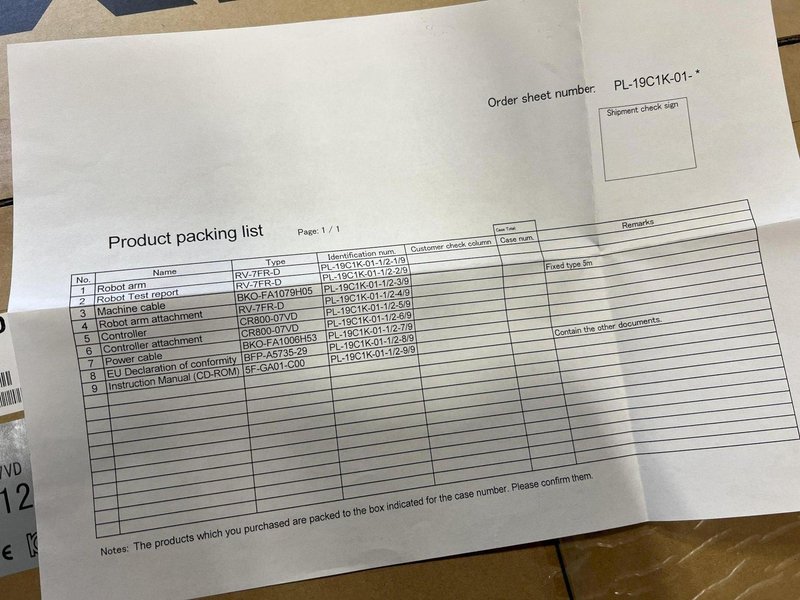 Mitsubishi RV-7FR-D 15.4lb Industrial Robot System For Sale - New In Box