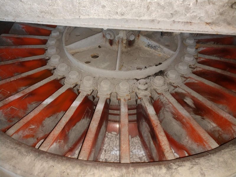 9 CU FT ALMCO MODEL OR-10VHE ROTARY VIBRATORY FINISHER