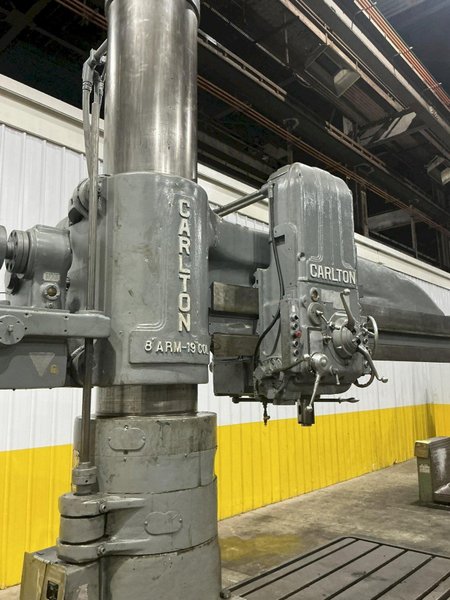 8' X 19" CARLTON MODEL #4A RADIAL ARM DRILL: YOBRO #25902