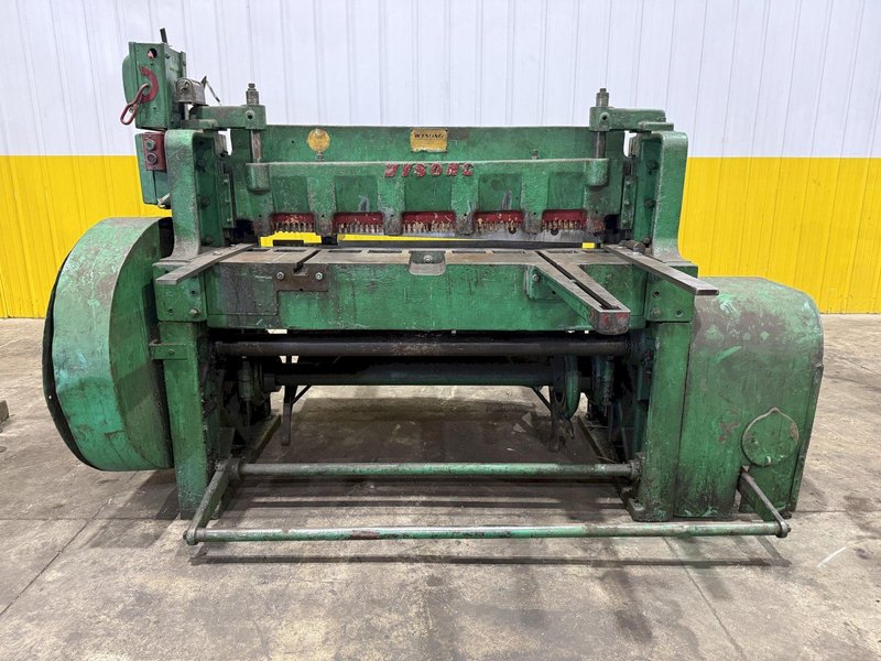 4' X 10 GA WYSONG MODEL #1048 P21 10 GAUGE X 48" MECHANICAL POWER SQUARING SHEAR: YOBRO #26147