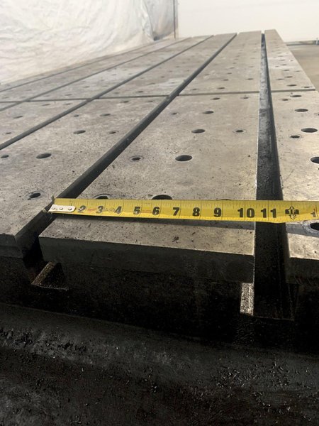 60" X 168" X 9" T-SLOTTED FLOOR PLATE: STOCK 17335