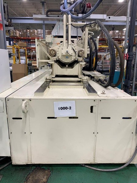 UBE Used UZ1000 Injection Molding Machine, 1000 US ton, 148 oz.