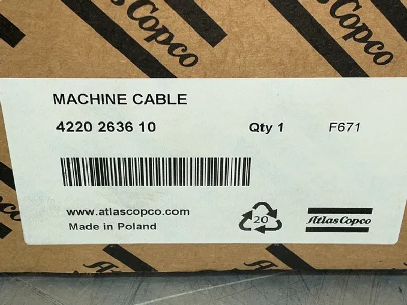 Atlas Copco Machine Cable - 4220 2636 10