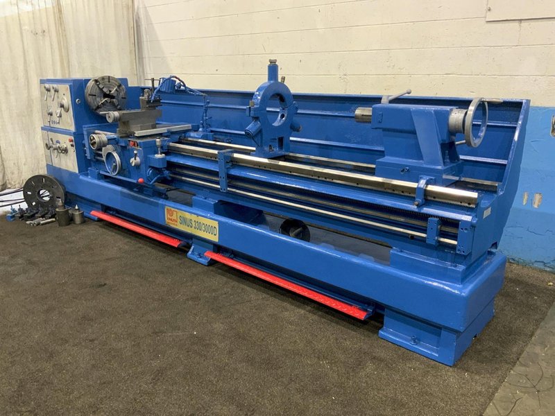 26" X 118" KNUTH MODEL SINUS 330/3000D GAP BED ENGINE LATHE: STOCK #80573
