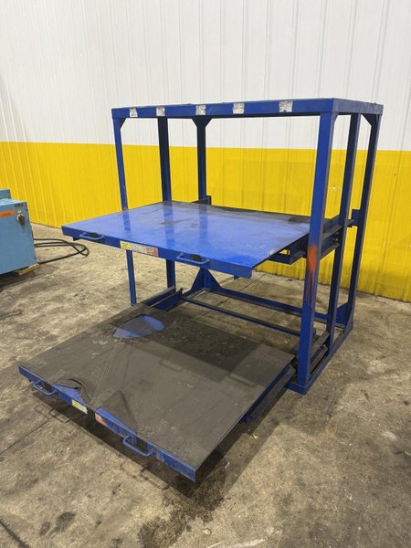 (4) 1,000 LB CAPACITY DIE RACKS W/ SLIDING SHELVES: YOBRO #24478