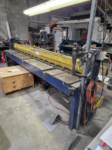 12′ x 18 Gauge Wysong A-144 Pneumatic Shear – Backgauge