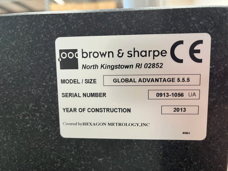 2013 BROWN &amp; SHARPE Global Advantage 5.5.5 | Coordinate Measuring Machines