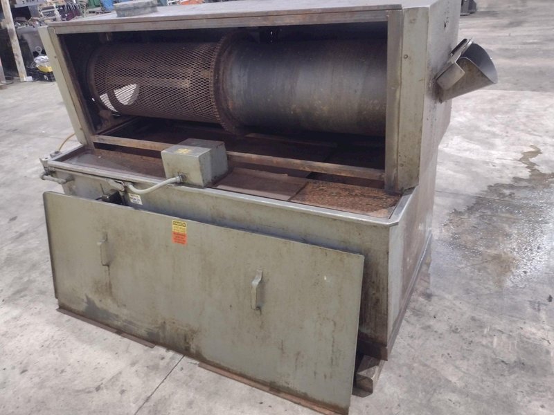 16" FOURWAY MODEL #B-100 AUGER BARREL TYPE ROTARY DRUM HEATED PARTS WASHER: STOCK #23371
