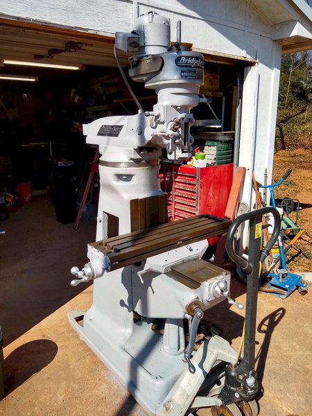 Bridgeport milling machine  9X36in table