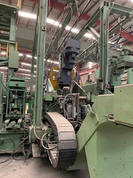 130" (3,300mm) x 1"(25.4mm) Blohm &amp; Voss API Spiral Pipe Mill with Hydrotester