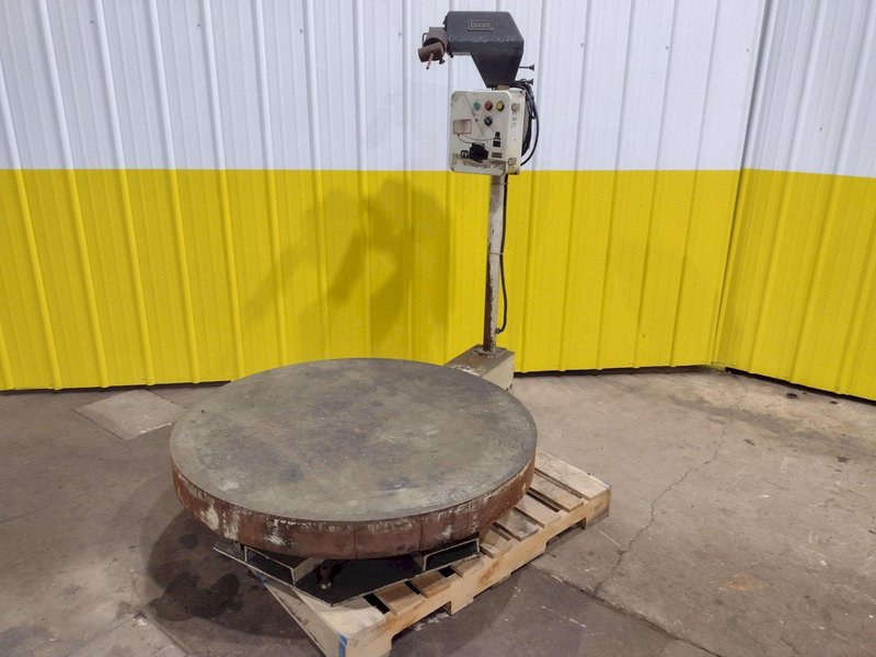 5000 LB X 42" DURANT MODEL #5025-42 R SERIES MOTORIZED HORIZONTAL PALLET DECOILER STOCK #3817