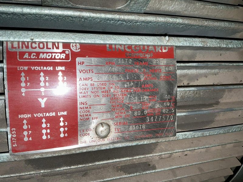 10 HP W.A. WHITNEY MODEL #600-500 HYDRAULIC UNIT: YOBRO #26359