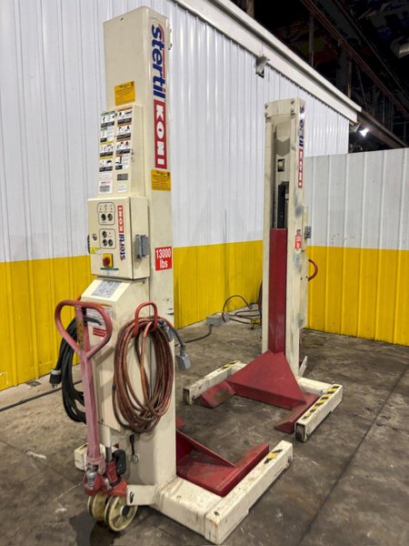 (2) 13,000 LBS STERTIL-KONI MODEL ST-1060 HEAVY DUTY MOBILE COLUMN LIFT JACKS: YOBRO #24508