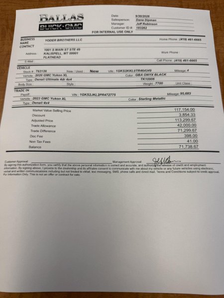 2026 GMC YUKON XL DENALI ULTIMATE : YOBRO #26370