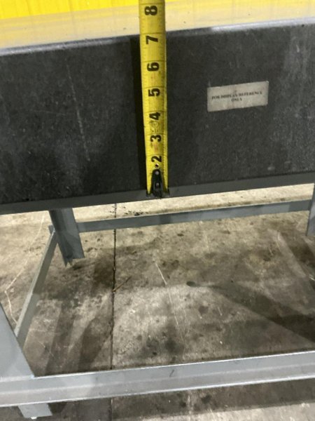6' X 3' X 7" THICK BLACK GRANITE PRECISION INSPECTION TABLE: YOBRO #26197