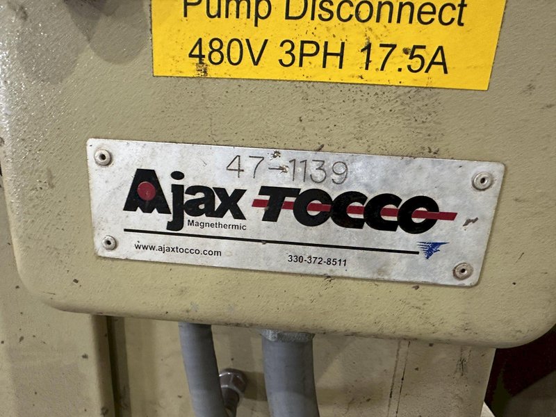 150 KW AJAX-TOCCO MODEL PACER-S10 HEAT INDUCTION POWER SOURCE, 6-10 KHZ, NEW 2008: STOCK #22586