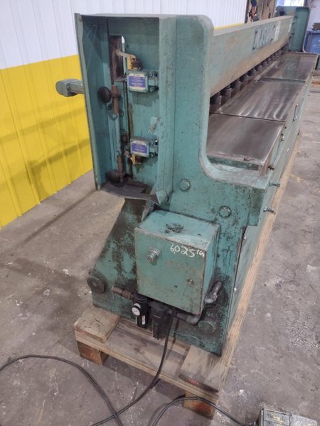 10' X 16 GAUGE WYSONG MODEL #A-120-HD MECHANICAL PNEUMATIC AIR POWER SHEAR: STOCK #18736