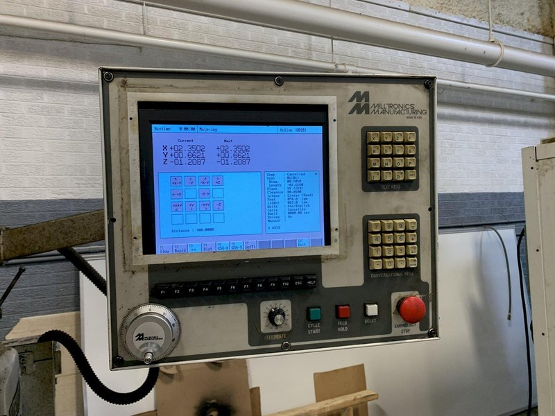 Milltronics Partner 03 3-Axis CNC Vertical Milling Machine, S/N 3861, New 1996.