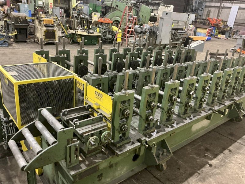 10 &amp; 12 STAND X 2" BRADBURY SIDE BY SIDE U JOINT DRIVE ROLLFORMER: YOBRO #24947